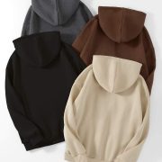 4pack Kangaroo Pocket Drawstring Thermal Lined Hoodie