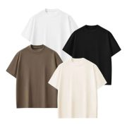Kit Com 4 Camisetas Oversized Street Para Treino E Dia A Dia